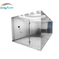 Chambre froide commerciale en acier inoxydable 304 avec panneau d'isolation en PU de 100 mm