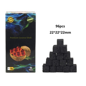 100% naturel coquille de noix de coco narguilé charbon de bois Premium Shisha charbon 22mm 25mm <span class=keywords><strong>Cube</strong></span> 72 pièces 96 pièces 1kg dans une boîte Cuctom LOGO boîte emballage - Product Image 5