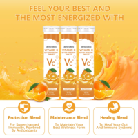 Comprimé effervescent de vitamine C saveur orange douce 2g*20 Complément nutritionnel quotidien Antioxydant Apport nutritionnel Adulte Naturel