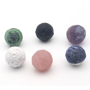 Wholesale Natural Stones <b>Crystal</b> Planet Spheres Quartz Gemstone Moon <b>Ball</b> <b>Crystal</b> Carving for Home Decoration - Product Image 2