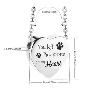 Hayvan kedi köpek külleri kolye Pet Urns kremasyon mücevherat - Product Image 2