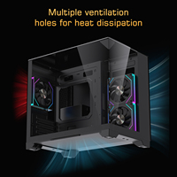 Lovingcool boîtier d'ordinateur en gros MATX boîtier de jeu PC boîtier de serveur CPU châssis pour bureau avec verre trempé