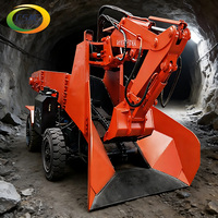 Mini Macchina Sotterranea per lo Scarico di Rifiuti, Caricatore Cingolato a Bassa Altezza per Tunnel Stretti da 1,8 m, Ideale per il Carico di Minerali in Piccole Miniere d'Oro