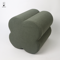 2025 nouveau Pouf personnalisé fleur forme Design maison chambre meubles dressing maquillage repose-pieds canapé tabouret