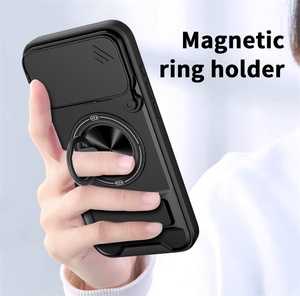 Étui de téléphone protecteur avec fenêtre coulissante <span class=keywords><strong>pour</strong></span> objectif, coque en PC+TPU <span class=keywords><strong>pour</strong></span> <span class=keywords><strong>Honor</strong></span> Play <span class=keywords><strong>10</strong></span>/Magic8 <span class=keywords><strong>Lite</strong></span>/Magic8 Pro/X70/X9d/X7d - Product Image 3