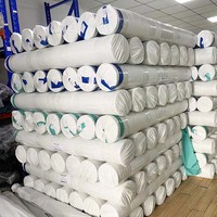 Doublure en tissu 210D 100% polyester, écologique, tissé uni, teint, résistant à l'eau, doux, anti-duvet, couleur personnalisée, poids moyen