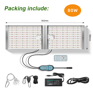 318 thiết kế độc đáo DC24V <span class=keywords><strong>80W</strong></span> 120W 200W có thể gập lại LED lượng tử phát triển bảng ánh sáng với phổ 3000K 630nm 460nm cho cây trồng trong nhà - Product Image 6