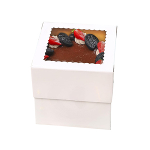 Одноразовые коробки для торта из гофрированного картона, 10 дюймов, с окном - Product Image 4