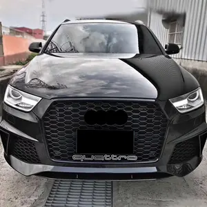 Bumper For Car Bodikits RSQ3 High Quality BodyKit For Audi Q3 SQ3 Front Bumper With Honeycomb Grill PP ABS Material 2016 2017 2018 2019