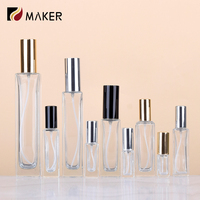 Carré 3ml 5ml 6ml 15ml 30ml 100ml Vide Long Grand Vaporisateur Rechargeable Parfum Atomiseur Distributeur D'échantillons Bouteille De Parfum En Verre De Voyage
