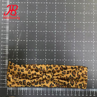 Vente en gros Bandeau personnalisé Boho imprimé léopard Bandeau de sport antidérapant pour femmes, entraînement, yoga, torsion croisée