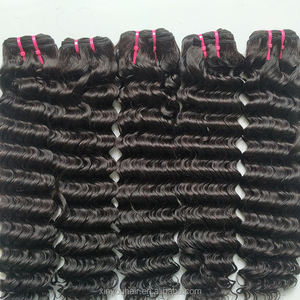 Tốt nhất 40-50inch Brazil màu sắc tự nhiên thẳng tóc con người dệt bó đầy đủ ren phía trước tóc giả trong kho - Product Image 2