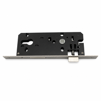 Corps de serrure à mortaise en acier inoxydable 8540 de haute qualité avec plaque frontale en alliage de zinc et loquet en fer pour porte en bois - Vente en gros