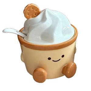Ensemble de pots à épices en céramique - Contenants à épices de haute qualité pour la cuisine avec un design amusant et mignon de dessin animé, lavage à la main uniquement - Product Image 5