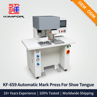 Presse à marquer automatique motorisée Kimfor pour étiquettes de languettes de chaussures