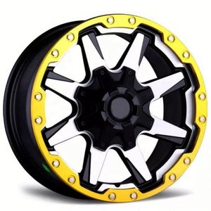 جنوط سيارات الدفع الرباعي للطرق الوعرة مقاس <span class=keywords><strong>16</strong></span> و17 و18 بوصة بإزاحة 0 و6X139.7 و6 فتحات، عجلات مصبوبة باللون الأسود المطفي والبرونزي والأحمر لسيارات الركاب - Product Image 3