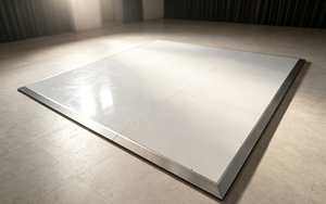 Piste de danse blanche brillante pour événements extérieurs, idéale pour les mariages, en vente – Meilleures ventes - Product Image 1