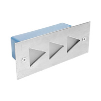 Plinthe en aluminium étanche, lumière de couloir, lumière d'étape d'escalier, lumière d'angle triangulaire