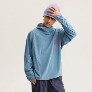 Pull à capuche en molleton de <span class=keywords><strong>millet</strong></span> à séchage rapide, respirant et absorbant la transpiration pour l'entraînement en montagne, à manches longues - Product Image 2