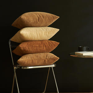 2025 nouveau gros velours côtelé jeter taies d'oreiller oreillers coussins pour la maison couture techniques - Product Image 4