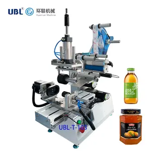UBL küçük yarı otomatik manuel kare düz şişe etiketleme makinesi