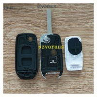 Coque de clé de voiture de haute qualité, 2 boutons, coque de clé rabattable pour Renault Megane Kwid, coque arrière blanche sans logo, vente en gros