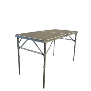 निर्माता थोक हल्के टिकाऊ मजबूत समायोज्य ऊंचाई छोटे वर्ग तह टेबल