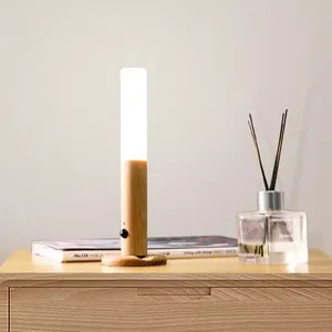 إضاءة ليلية <span class=keywords><strong>LED</strong></span> بتصميم مبتكر، مصابيح جدارية بلاستيكية قابلة للشحن عبر USB مع مستشعر حركة، قابلة لإعادة الشحن بدون أسلاك للمنزل والغرف - Product Image 1