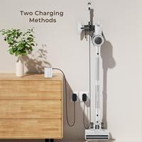 Aspirateur Cyclone Sans Fil Anti-Nœuds Amélioré 38KPA 50 Min. Autonomie 3 Modes d'Aspiration Autoportant Sans Fil pour Voiture, Maison, Hôtel