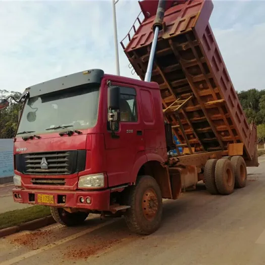 Camion benne 336hp howo 6x4 d'occasion à vendre camion benne basculante 375 d'occasion/d'occasion/ancien original en vente à bas prix avec un bon état