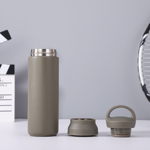 Taza de Agua de Acero Inoxidable de 500 ml, Termo, Botella de Vacío de Doble Pared Aislada, para Deportes y Viajes, Diseño Minimalista - Product Image 3