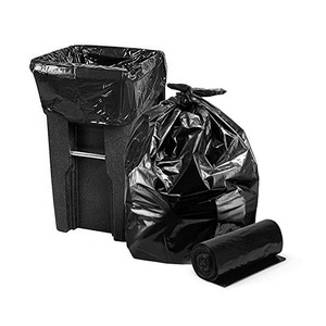 Black Large Plastic Trash Bags From China - High Density Rolls(Can Liners, Garbage Bags With 33 Gallon Capacity) - Product Image 1