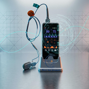 Monitor Professionale Portatile per Segni Vitali Animali, Pulsossimetro Veterinario con Base di Ricarica - Product Image 2