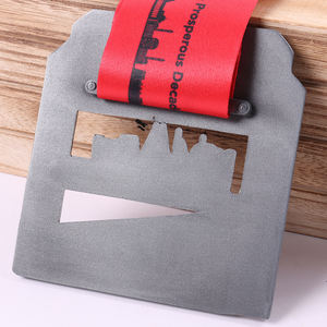 Medali sepak bola disesuaikan medali emas perak logo olahraga medali voli kolam renang pelari dengan tali leher panjang - Product Image 2