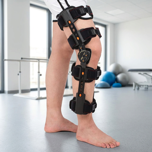 HKJD <span class=keywords><strong>Rodillera</strong></span> Ortopédica <span class=keywords><strong>Articulada</strong></span> Ajustable con Bisagras, Soporte Estabilizador para Rodilla, Inmovilizador para Rodilla Valga y Artritis - Product Image 3