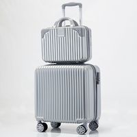 Ensemble de valises de voyage pour l'extérieur avec logo personnalisé, valises à roulettes 14'' et 18'', roues pivotantes à 360°, légères