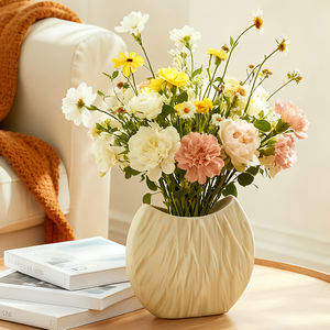 Vases en porcelaine pour la décoration de la maison et <span class=keywords><strong>du</strong></span> bureau, nouveauté 2025, pour le salon, finition mate moderne, vase à fleurs en céramique - Product Image 4