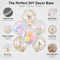 Petit 5 10 12 Grand 18 36 pouces Joyeux Anniversaire Globos D'hélium Biodégradable Latex Rond Ballon Transparent Ballon Clair