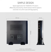 Leadway-minicaja de PC ITX, para ordenador de oficina industrial, HTPC, carcasa de escritorio para jugadores, chasis Delgado CFF