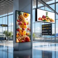 Écran LCD Android OEM direct pour affichage numérique mural intérieur d'ascenseur, texte/graphiques, résolution 1080p, IP65, garantie 1 an