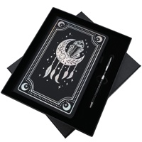 Carnet professionnel A5 en cuir PU noir à couverture rigide, écriture fluide, personnalisable, avec stylo inclus – Idéal pour cadeau d'affaires – Nouveauté 2026, Vente Flash