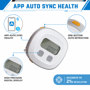 Fita Métrica Digital Inteligente ProCircle Retrátil com Sincronização Bluetooth via App para Monitoramento de Fitness - Product Image 1