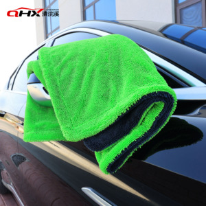 Accessoires de voiture, serviette de séchage en <span class=keywords><strong>microfibre</strong></span> à double boucle torsadée, absorbante et à séchage rapide, <span class=keywords><strong>pour</strong></span> le detailing automobile - Product Image 4