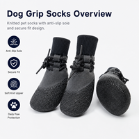 Chaussures imperméables personnalisées pour chien avec semelle antidérapante, tige en coton respirant à motif animal, écologiques pour la protection des pattes