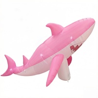Décoration de jardin gonflable Requin rose de 2,7 m pour la Saint-Valentin avec lumières LED en forme de cœur – Nouveauté, prix usine, sécurité garantie, vente chaude