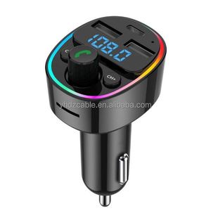 Car Charger Earphone Call <b>USB</b> Port Type-C Car Charger Multi-function Transmitter Car <b>MP3</b> <b>Player</b> - Product Image 6