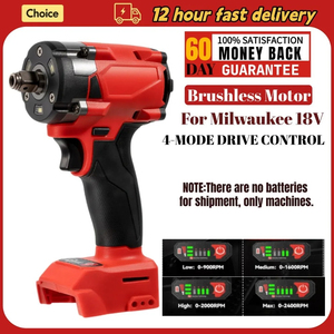 Llave de Impacto Inalámbrica Milwaukee M12 1/2 sin Escobillas, 12V 300Nm, Batería de Iones de Litio, Herramienta Profesional Industrial para Bricolaje, 2700 Impactos - Product Image 5
