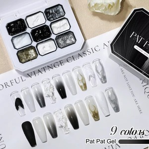ยาทาเล็บเจลยูวี 9 สี ออโรร่า เพิร์ล ดีไซเนอร์ สีชมพูนู้ด ทาแบบไล่สี ขวดแบบทา  ความสดใสสูง เป็นที่นิยม  แบบกึ่งแข็ง สำหรับทำเล็บ - Product Image 3