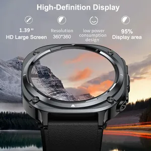 Reloj Inteligente S90, Llamadas Bluetooth, Recordatorio de Mensajes, Correa de Acero Inoxidable, Función de Linterna, Compatible con iPhone/Android - Product Image 2