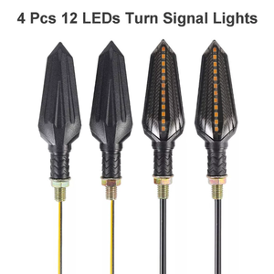 <span class=keywords><strong>Intermitentes</strong></span> para Motocicleta E24, Luz de Señal de Giro Fluida, 12 LED, Indicador de Señal de Giro, Luz Ámbar, 12V, Homologación M10, E-Mark - Product Image 3